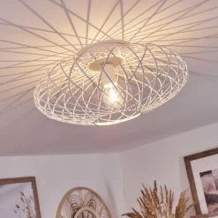 hofstein Plafonnier Wemude Blanc, 1 lumière