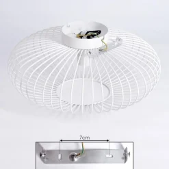 hofstein Plafonnier Wemude Blanc, 1 lumière