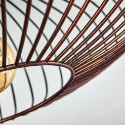 Lampes Vintages & Rétros-hofstein Plafonnier Wemude Cuivre, Noir, 1 lumière