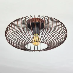 Lampes Vintages & Rétros-hofstein Plafonnier Wemude Cuivre, Noir, 1 lumière