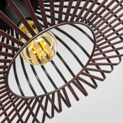 Lampes Vintages & Rétros-hofstein Plafonnier Wemude Cuivre, Noir, 1 lumière