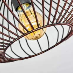 Lampes Vintages & Rétros-hofstein Plafonnier Wemude Cuivre, Noir, 1 lumière