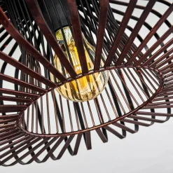 Lampes Vintages & Rétros-hofstein Plafonnier Wemude Cuivre, Noir, 1 lumière