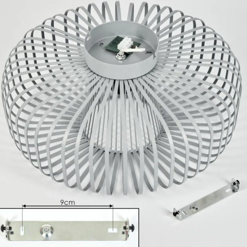 hofstein Plafonnier Wemude Gris, 1 lumière* Plafonniers
