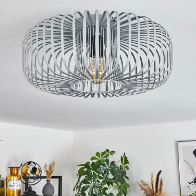 hofstein Plafonnier Wemude Gris, 1 lumière* Plafonniers