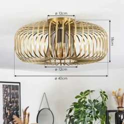 hofstein Plafonnier Wemude Laiton, 1 lumière* Plafonniers