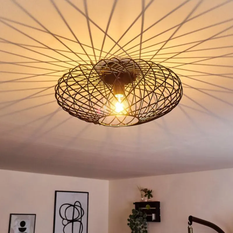 hofstein Plafonnier Wemude Noir, 1 lumière