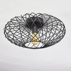 hofstein Plafonnier Wemude Noir, 1 lumière