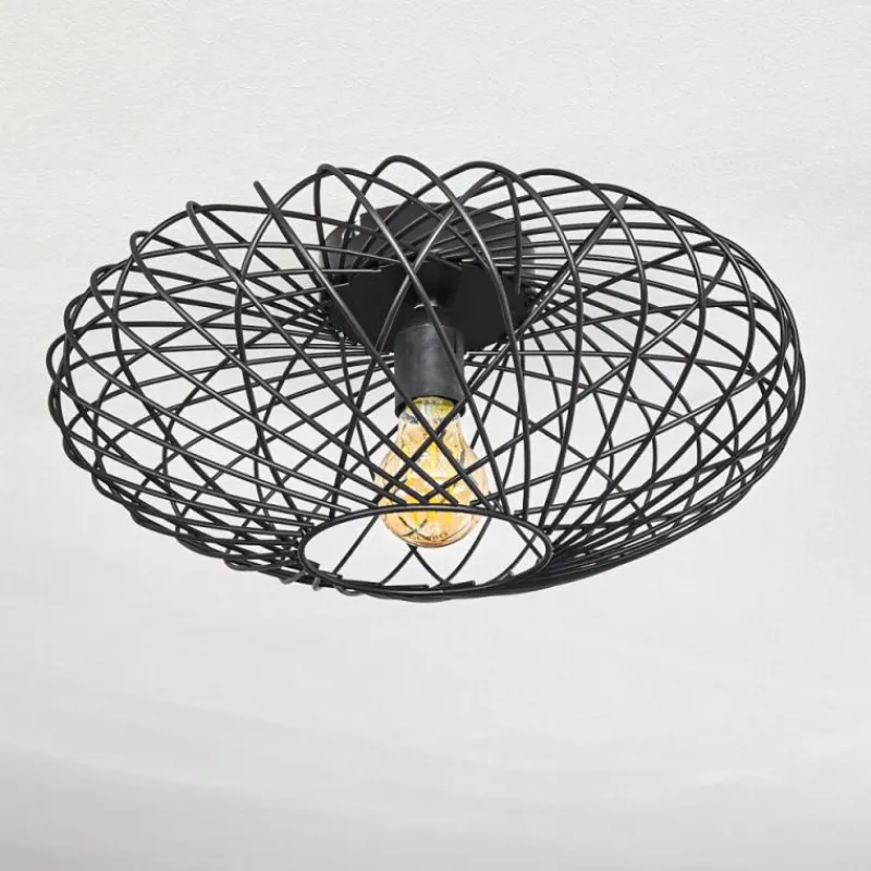 hofstein Plafonnier Wemude Noir, 1 lumière