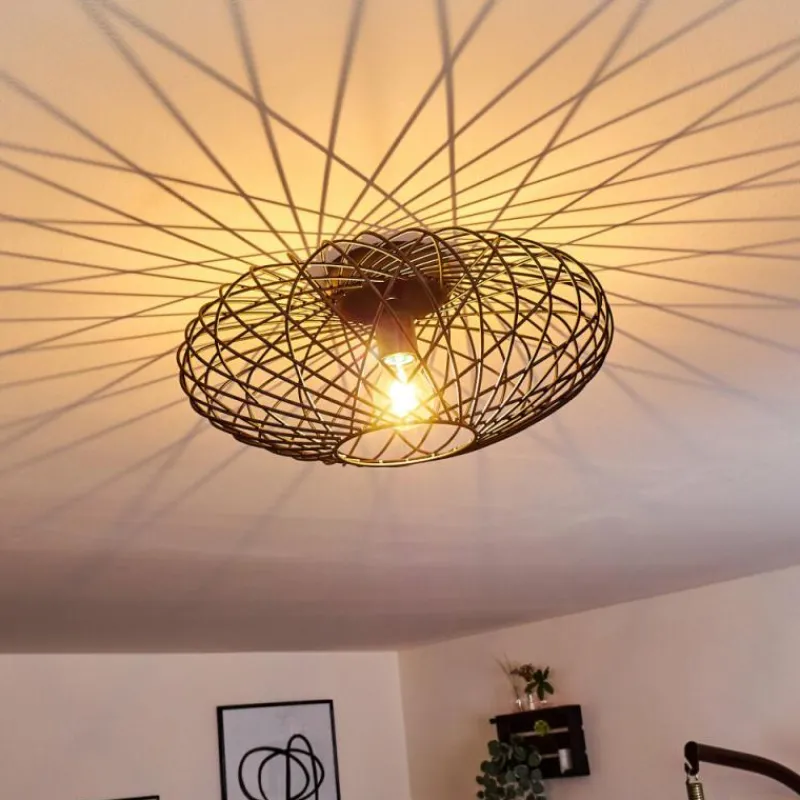 hofstein Plafonnier Wemude Noir, 1 lumière