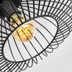 hofstein Plafonnier Wemude Noir, 1 lumière