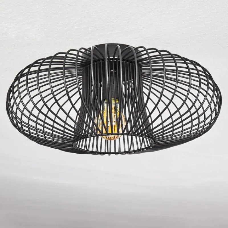 hofstein Plafonnier Wemude Noir, 1 lumière