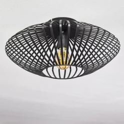 hofstein Plafonnier Wemude Noir, 1 lumière