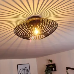 hofstein Plafonnier Wemude Noir, 1 lumière