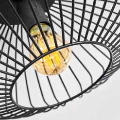 hofstein Plafonnier Wemude Noir, 1 lumière