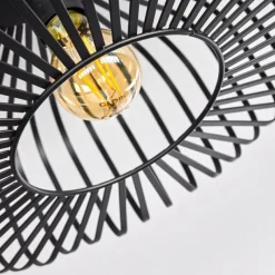 hofstein Plafonnier Wemude Noir, 1 lumière