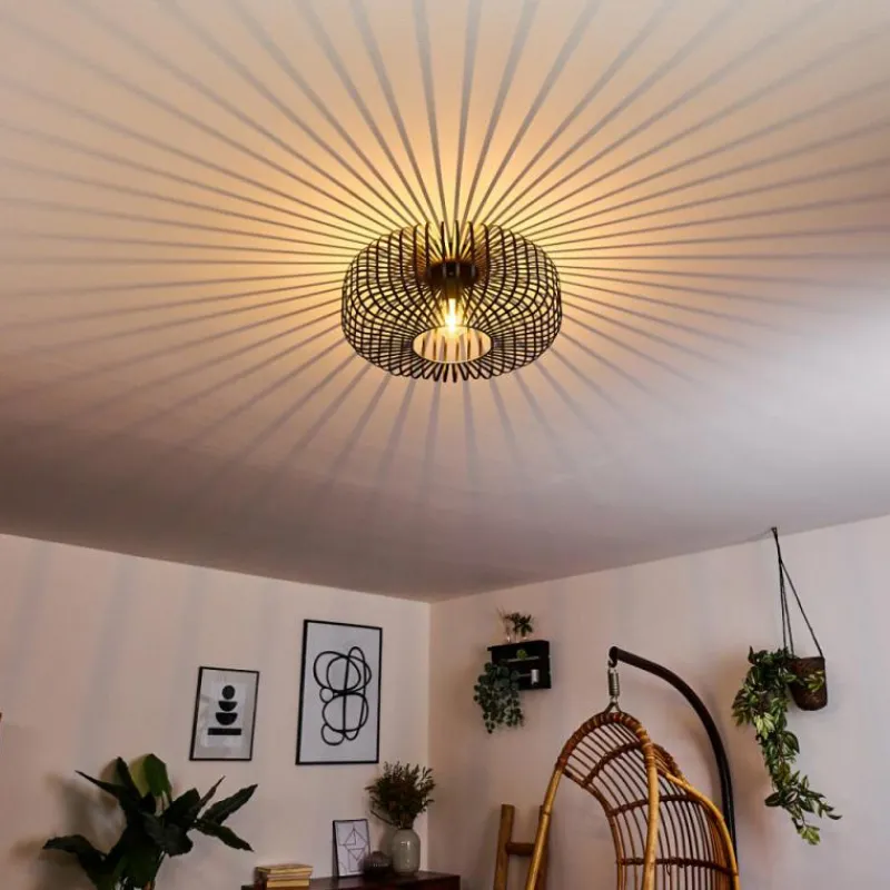 hofstein Plafonnier Wemude Noir, 1 lumière