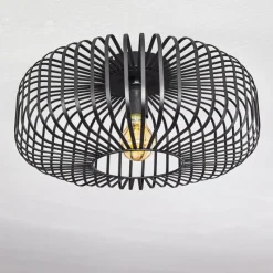 hofstein Plafonnier Wemude Noir, 1 lumière