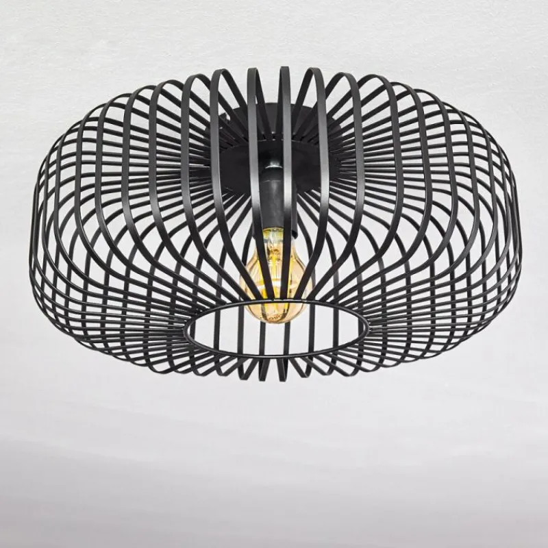 hofstein Plafonnier Wemude Noir, 1 lumière