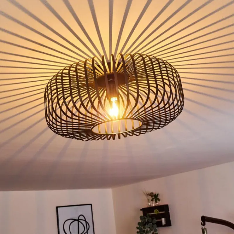 hofstein Plafonnier Wemude Noir, 1 lumière