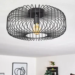 hofstein Plafonnier Wemude Noir, 1 lumière