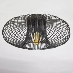 Lampes Dorées-hofstein Plafonnier Wemude Noir doré, 1 lumière