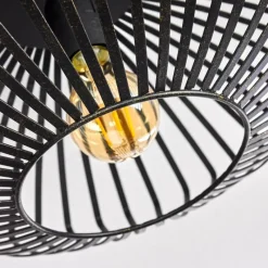 Lampes Dorées-hofstein Plafonnier Wemude Noir doré, 1 lumière