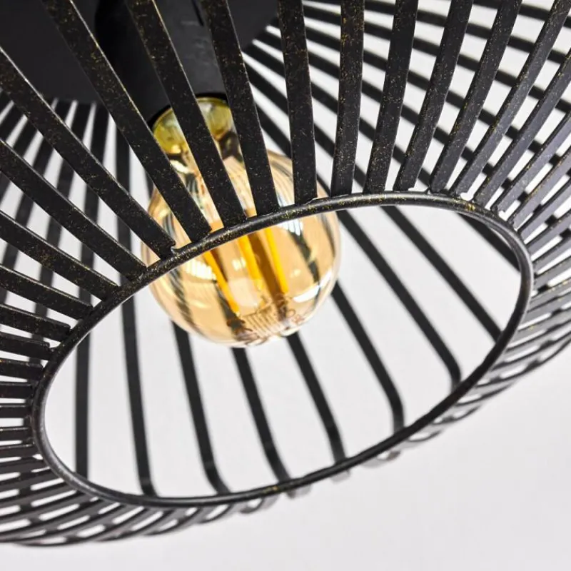 Lampes Dorées-hofstein Plafonnier Wemude Noir doré, 1 lumière