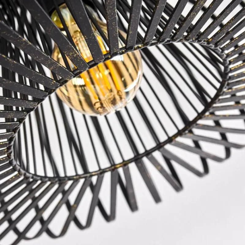 Lampes Dorées-hofstein Plafonnier Wemude Noir doré, 1 lumière