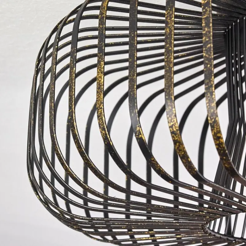 Lampes Dorées-hofstein Plafonnier Wemude Noir doré, 1 lumière