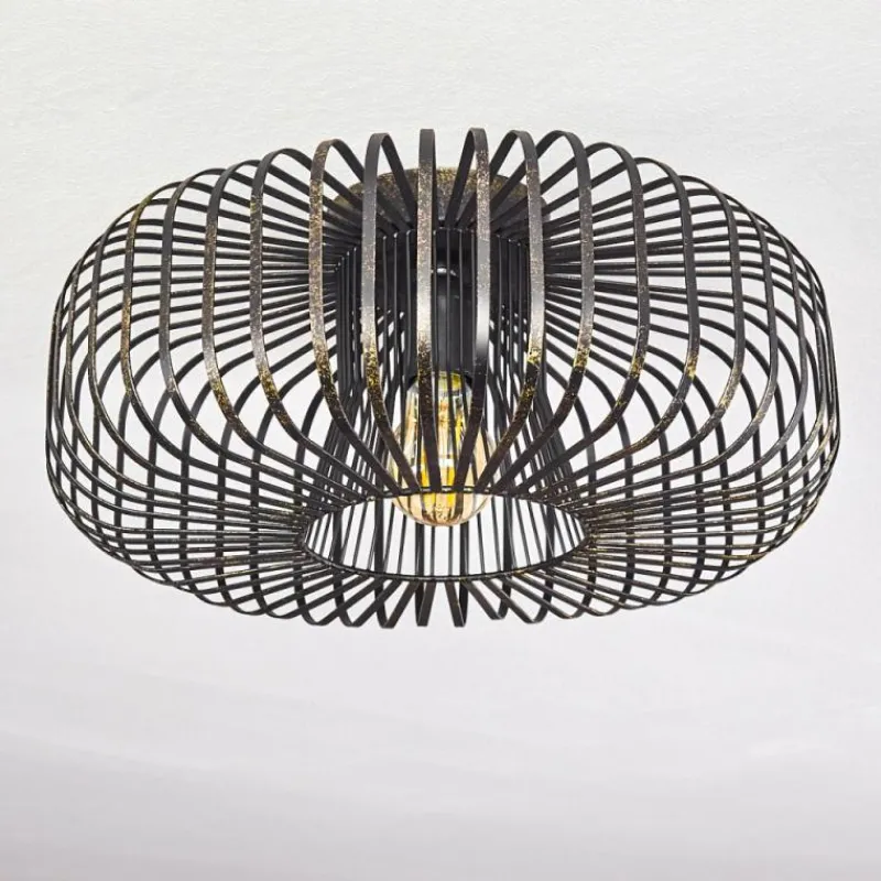 Lampes Dorées-hofstein Plafonnier Wemude Noir doré, 1 lumière