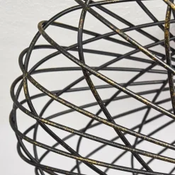 Lampes Dorées-hofstein Plafonnier Wemude Noir doré, 1 lumière