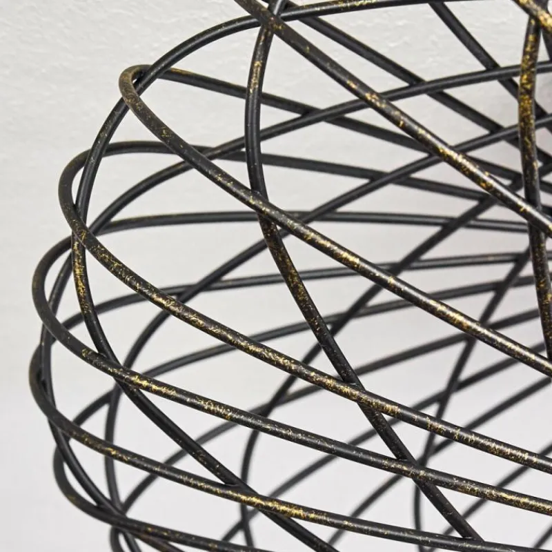 Lampes Dorées-hofstein Plafonnier Wemude Noir doré, 1 lumière