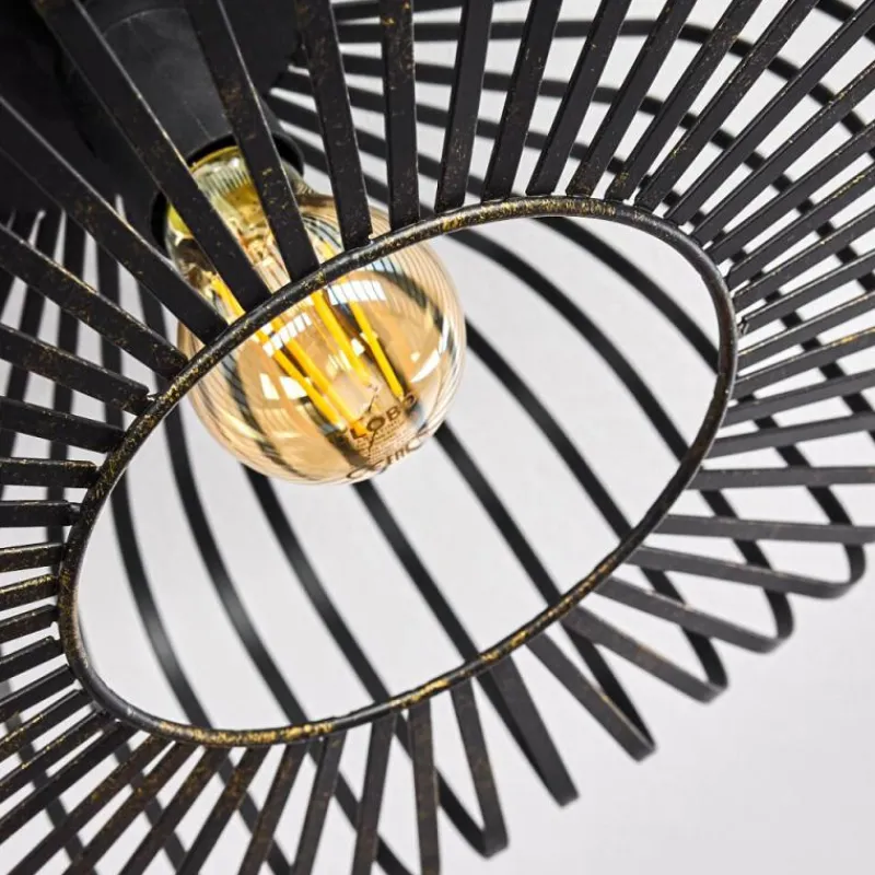 Lampes Dorées-hofstein Plafonnier Wemude Noir doré, 1 lumière