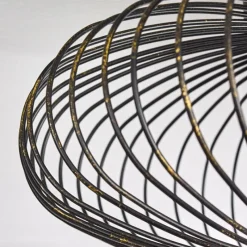 Lampes Dorées-hofstein Plafonnier Wemude Noir doré, 1 lumière