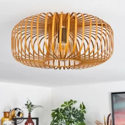 Lampes Industrielles-hofstein Plafonnier Wemude Ocre, 1 lumière