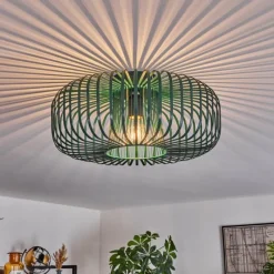 Lampes Industrielles-hofstein Plafonnier Wemude Vert, 1 lumière