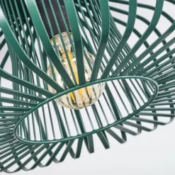 Lampes Industrielles-hofstein Plafonnier Wemude Vert, 1 lumière