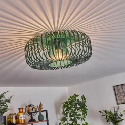 Lampes Industrielles-hofstein Plafonnier Wemude Vert, 1 lumière