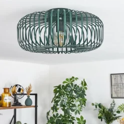 Lampes Industrielles-hofstein Plafonnier Wemude Vert, 1 lumière