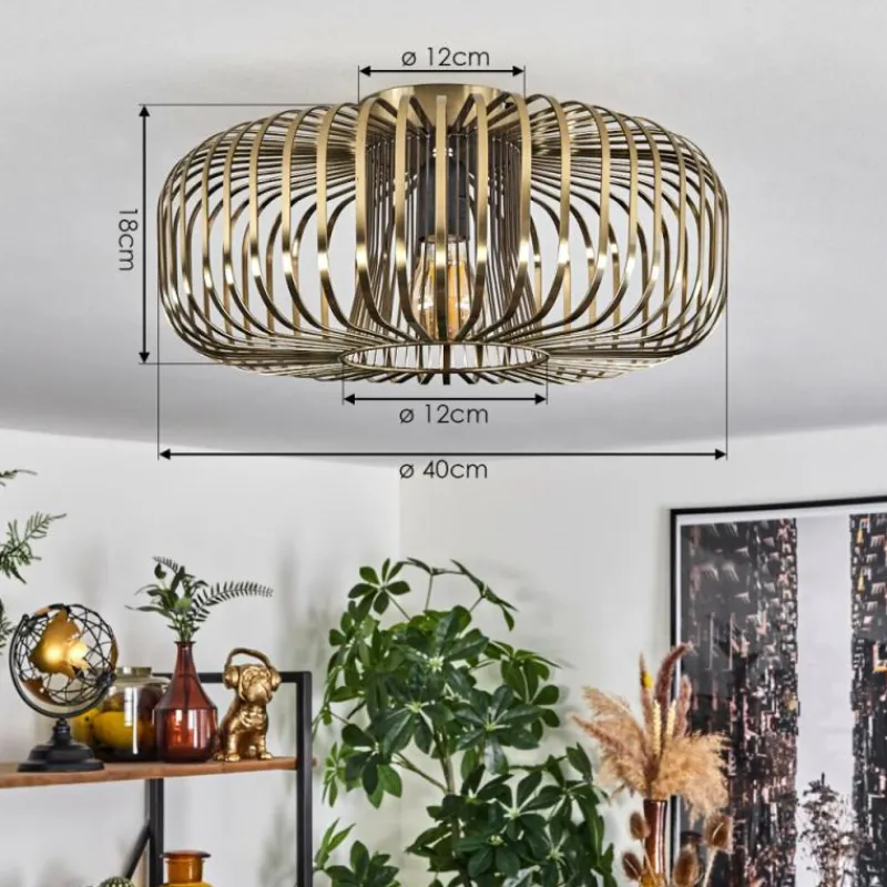 hofstein Plafonnier Wemude Vieux laiton, 1 lumière* Plafonniers