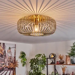 hofstein Plafonnier Wemude Vieux laiton, 1 lumière* Plafonniers