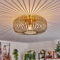 hofstein Plafonnier Wemude Vieux laiton, 1 lumière* Plafonniers