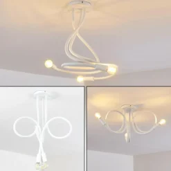 hofstein Plafonnier Wertach Blanc, 3 lumières