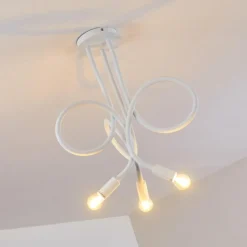 hofstein Plafonnier Wertach Blanc, 3 lumières