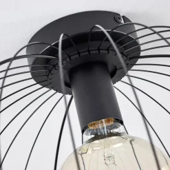 hofstein Plafonnier Wharua Noir, 1 lumière