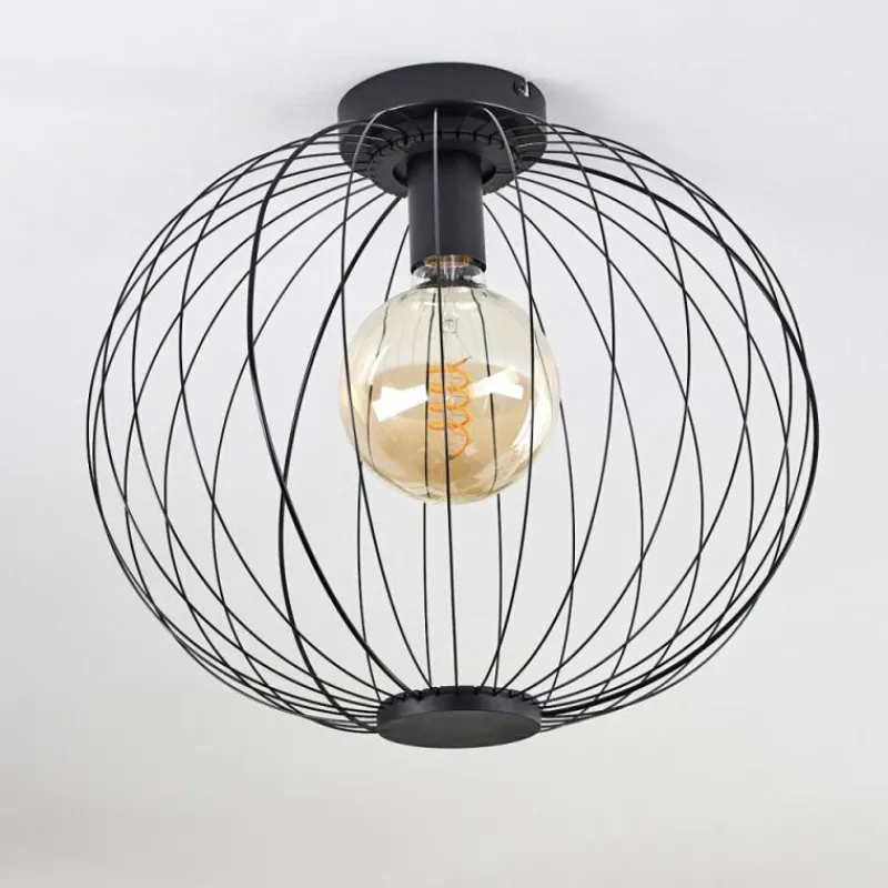 hofstein Plafonnier Wharua Noir, 1 lumière