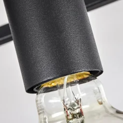Lampes Industrielles-hofstein Plafonnier Wick Noir, 4 lumières