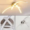 hofstein Plafonnier Wikon LED Nickel mat, 3 lumières