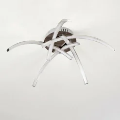 hofstein Plafonnier Wikon LED Nickel mat, 5 lumières* Éclairage Led